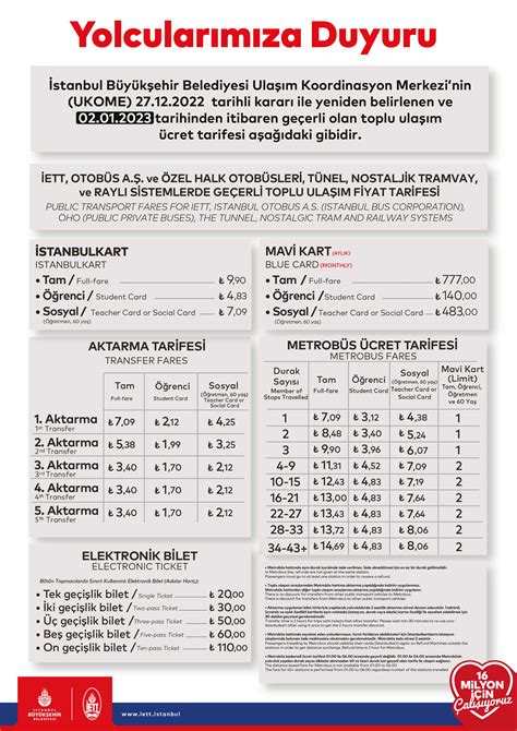 Istanbul metrobüs ücretleri