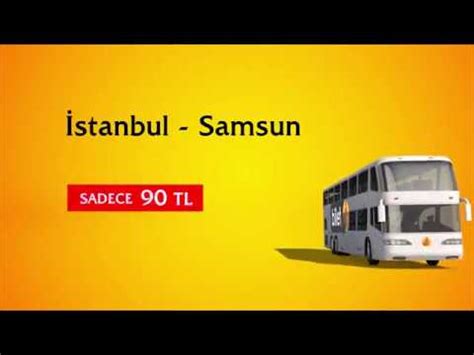 Istanbul samsun otobüs bileti