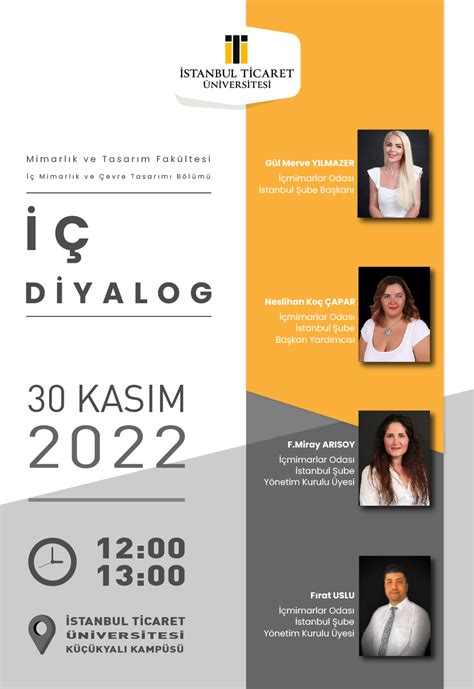 Istanbul ticaret üniversitesi iç mimarlık ve çevre tasarımı ders programı