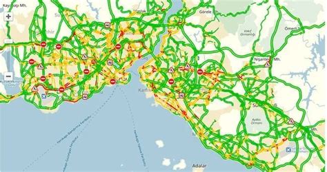 Istanbul yol durumu harita