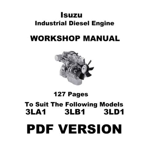 Isuzu 3la1 3lb1 3ld1 industrial diesel engine service repair manual instant. - El manual del corredor de información.