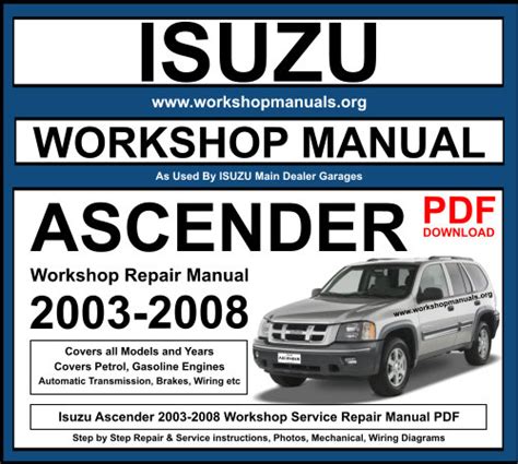 Isuzu ascender 2003 2008 service repair manual. - De la lucha de clases a la lucha de frases.