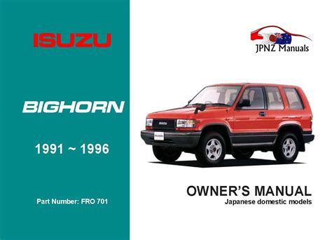 Isuzu bighorn workshop manual 1995 deisel. - Toyota 2l t 3l engine manual.