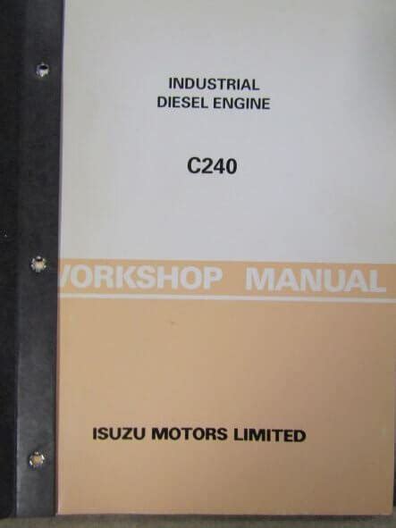 Isuzu c240 engine repair manual p1200. - Opinion ... sur les sociétés particulières.