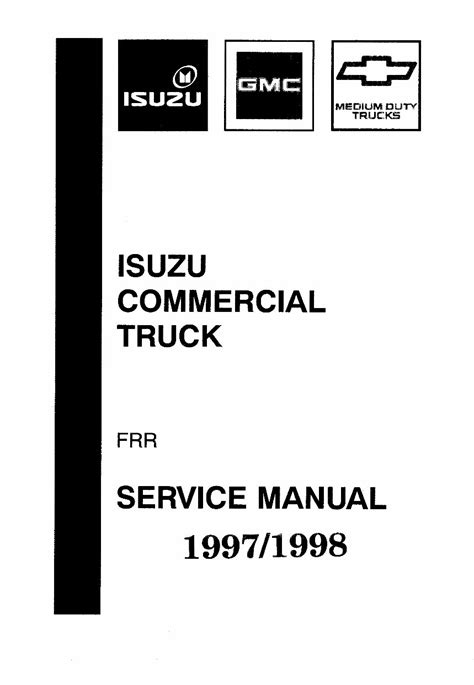 Isuzu commercial truck frr 1997 factory service repair manual. - Watch through hell and high water.