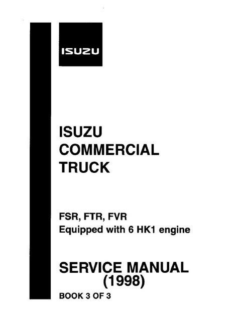 Isuzu commercial truck fsr ftr fvr 6hk1 full service repair manual 1998 2000. - Liquidación de la guerra de la triple alianza contra el paraguay.