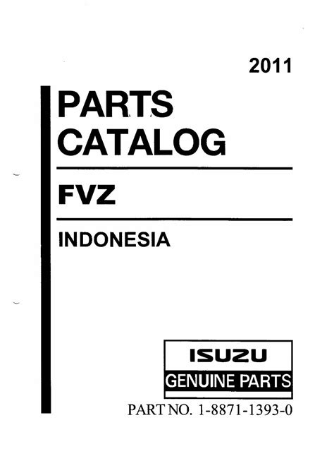 Isuzu fvz truck 2008 2011 parts manual catalogue. - Chapter 18 study guide consumer credit answer key.