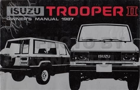 Isuzu trooper 1987 repair service manual. - Manuale di panasonic lumix dmc fz30.