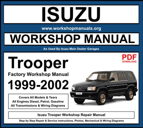 Isuzu trooper complete workshop repair manual 1998 2004. - Beitrag zum sprachbewusstsein in der spanischen.