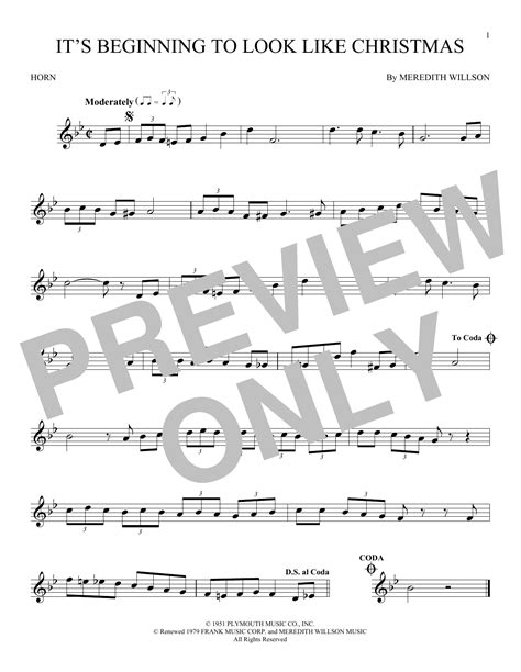 Print and download lead sheets for It's Beginning to Look a Lot Like Christmas composed by Meredith Willson Includes complete lyrics in G Major (transposable). SKU: MN0069440