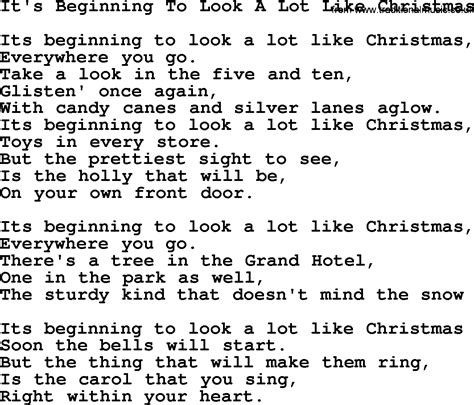 It’s Beginning to Look a Lot Like Christmas Lyrics