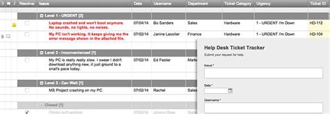 It Help Desk Ticket Template With Form Smartsheet