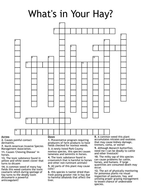 The Crosswordleak.com system found 19 answers for bundled hay crossword clue. Our system collect crossword clues from most populer crossword, cryptic puzzle, quick/small crossword that found in Daily Mail, Daily Telegraph, Daily Express, Daily Mirror, Herald-Sun, The Courier-Mail and others popular newspaper. Enter the word length or the answer .... 