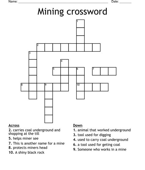 It may be mined crossword. The Crossword Solver found 30 answers to "Place to mine", 3 letters crossword clue. The Crossword Solver finds answers to classic crosswords and cryptic crossword puzzles. Enter the length or pattern for better results. Click the answer to find similar crossword clues . Enter a Crossword Clue. 