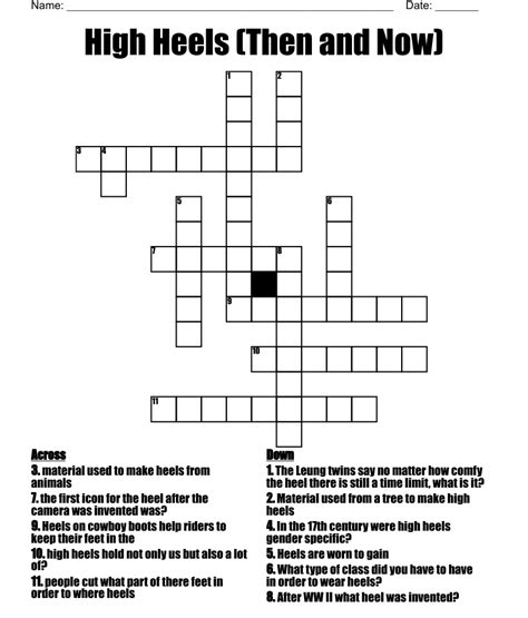Clue: ___ Heel ___ Heel is a crossword puzzle clue that we have spotted 1 time. There are related clues (shown below).