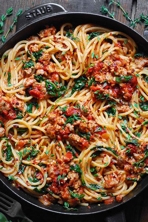Italian Sausage Spaghetti