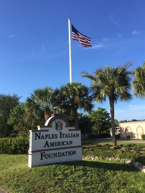 Italian american club naples. about the many activities and events our organization provides. Please spend some time and browse. through our site to find out more about how we support the local community and various charities. The Italian American Society of SW Florida was approved for their charter in 2006 as a charitable and social organization. 
