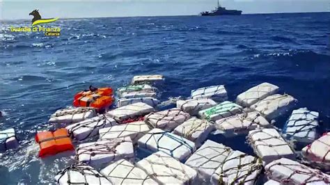 Italian police scoop up 2 tons of cocaine bobbing in sea