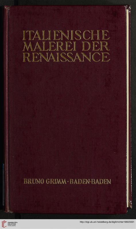 Italienische malerei der renaissance im briefwechsel von giovanni morelli und jean paul richter, 1876 1891. - Weigh tronix qc 3275 service manual.