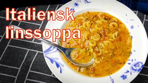 Italiensk linssoppa