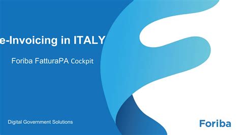 Italy FatturaPA - Italy e-Invoicing - SNI