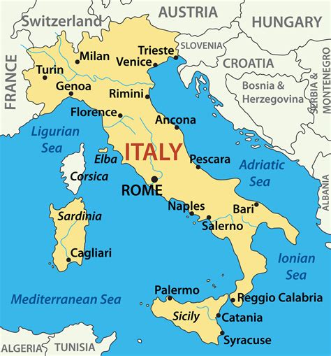 Italy Map Guide of the World