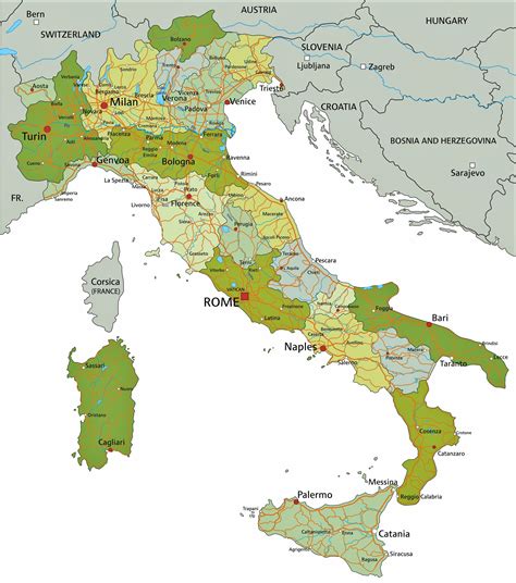 Italy Map Printable