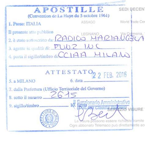 Italy apostille check. .  ...
