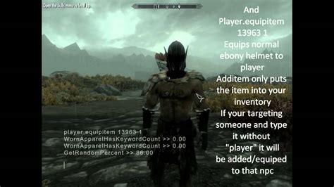 To receive the rings you want, type the following in the console: Player.AddItem <ID> <#> "<ID>" is the actual item's ID and "<#>" refers to how many of that item you want. This page lists all Rings. Elder Scrolls