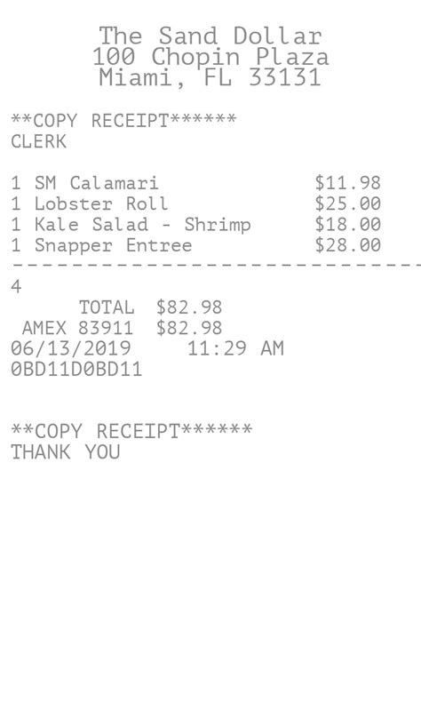 Itemized Receipt Maker