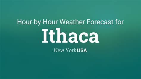 Ithaca Tompkins International Airport (KITH) Lat: 42.49°NLon: 76.46°WElev: 1099ft. Fair. 43°F. ... Hourly Weather Forecast. National Digital Forecast Database. 