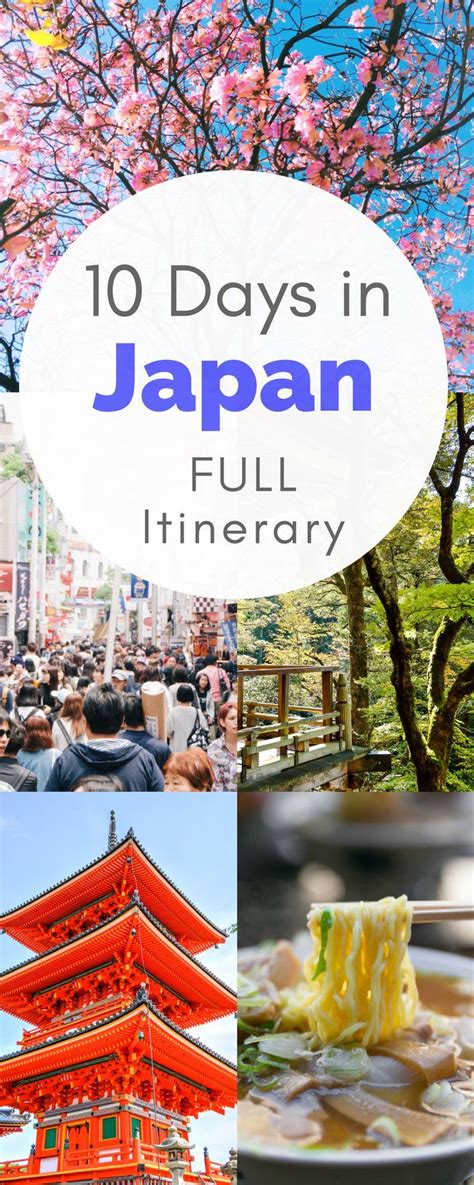 Itinerary for 10 days in japan. Oct 28, 2023 · 6. Re: 10-Day Japan trip. Oct 29, 2023, 10:09 PM. Save. Way too much for 10 days, but up to you. For my wife's first trip she wanted to see snow, so we went to Aomori. Did a daytrip to Hisosaki and took the Resort Shirakami train to Akita. Also stayed in Tokyo and Narita with 3 nights in the Fuji Five Lakes. This … 