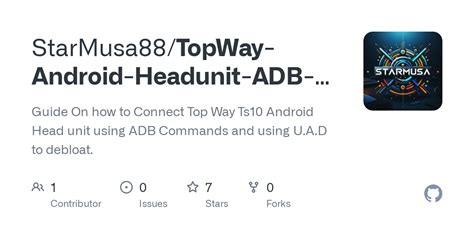 Itopway android. D to debloat.  - StarMusa88/TopWay-Android-Headunit-ADB-Guide Guide On h...