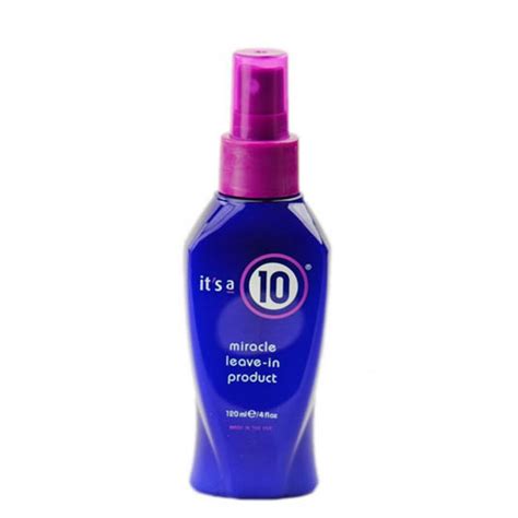 Its 10 leave in. It's a 10 Haircare Potion Miracle Instant Repair Leave-In, 4 fl. oz. Visit the It's a 10 Haircare Store. 4.7 955 ratings. 