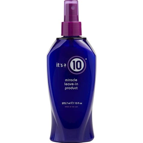 Its a 10 leave in. It’s a 10 Miracle Keratin Trial Kit. $29.00. 50% Discount Applied at Checkout. Add to Bag. Your favorite Leave-In is now enriched with the power of keratin! Smooth and sleek are all simpler than ever thanks to the essential Leave-In and effortless spritz-on application of It’s a 10 Miracle Leave-In Plus Keratin. 