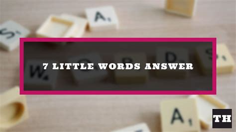 If you enjoy crossword puzzles, word finds, and anagram games, you're going to love 7 Little Words! Each bite-size puzzle consists of 7 clues, 7 mystery words, and 20 letter groups. Find the mystery words by deciphering the clues and combining the letter groups. 7 Little Words is FUN, CHALLENGING, and EASY TO LEARN. We …