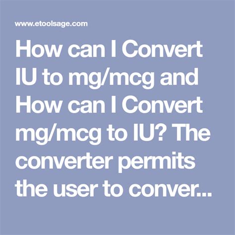 Oct 13, 2018 · However, the most visible and potentially most widely used unit conversion factor for human insulin is that 1 μIU/mL = 6.945 pmol/L. Per Table 1, this conversion seems to be an artifact calculated from an assumed molar mass of 6000 g/mol (human insulin is 5808 g/mol) and the 24 IU/mg of the WHO Fourth International Standard from 1959. 14 It is a conversion factor based on imprecise (or .... 