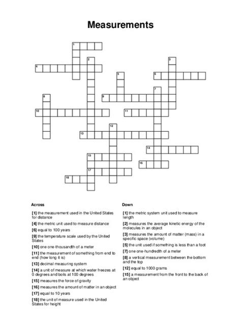 Iv measures crossword clue. Answers for measure (4) crossword clue, 4 letters. Search for crossword clues found in the Daily Celebrity, NY Times, Daily Mirror, Telegraph and major publications. Find clues for measure (4) or most any crossword answer or clues for crossword answers. 