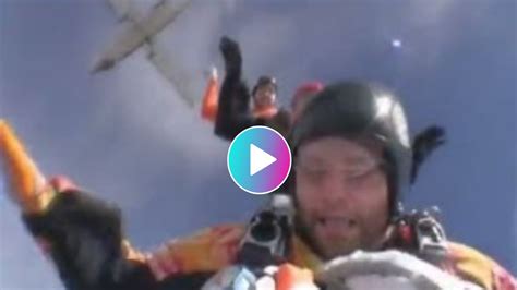 THE last seconds as a skydiver comes tumbling out of the sky to his death have been captured in heart-stopping footage. The video shows the skydiver leap from the plane, falling towards the ground …. 