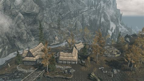 Ivarstead - Ivarstead is a small farming community located at the base of the Skyrim’s central mountain, and the start of the famous journey of 7000 steps up to High Hrothgar. Pilgrims will come here just to climb up the mountain and visit the Greybeards at the top.