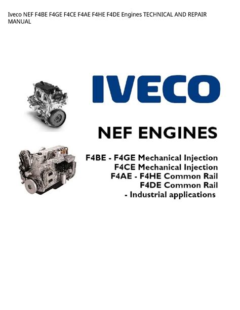 Iveco f4ge n series engine service repair manual. - Mercury 7 5 outboard service manual.