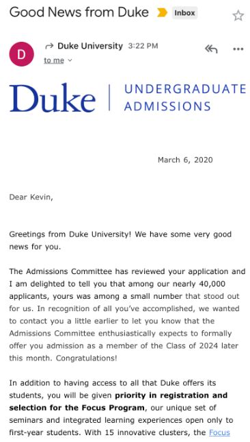 A Likely Letter is an early indication of strong interest from a college or university, but it is not an official acceptance letter. If students misinterpret the intent of a Likely Letter, they may become overly confident in their admission status and neglect other aspects of the application process , such as completing additional applications .... 
