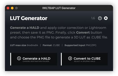 Iwltbap lut generator mac.  Export LUT from Lightroom This pack contains...