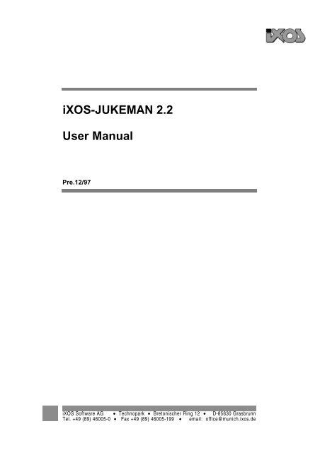 Ixos jukeman 2 2 user manual. - Żołnierska danina życia od 1657 roku.