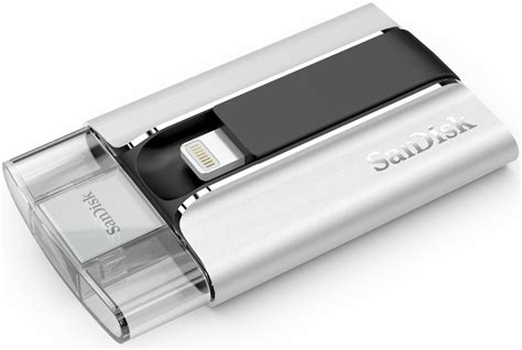 SanDisk - iXpand Flash Drive Go 128GB USB 3.0 Type-A to Apple Lightning for iPhone & iPad - Black / Silver. User rating, 4.5 out of 5 stars with 1060 reviews. (1,060) $44.29 Your price for this item is $44.29 $54.99 The previous price for this item was $54.99.. 