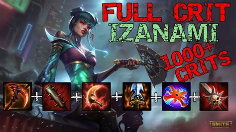 Izanami smite build. Feb 1, 2022 · SmiteFire & Smite. Smite is an online battleground between mythical gods. Players choose from a selection of gods, join session-based arena combat and use custom powers and team tactics against other players and minions. Smite is inspired by Defense of the Ancients (DotA) but instead of being above the action, the third-person camera brings you ... 