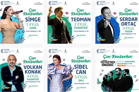 Izmir enternasyonal fuarı konserleri