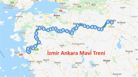 Izmir mavi tren güzergahı değişti