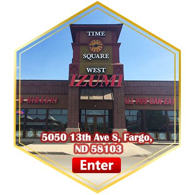 Izumi fargo. Izumi Japanese Restaurant, Fargo, ND 58104, services include online order Japanese food, dine in, take out, delivery and catering. You can find online coupons, daily specials and customer reviews on our website. 