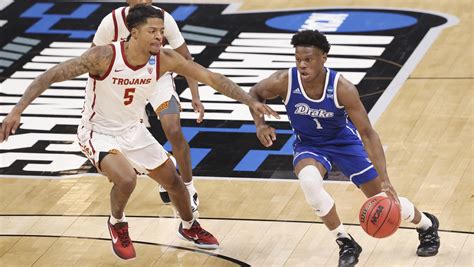100. Game summary of the Drake Bulldogs vs. USC Trojans NCAAM game, final score 56-72, from March 20, 2021 on ESPN. . 